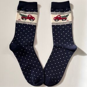 Hold Ralph Lauren red truck knit socks